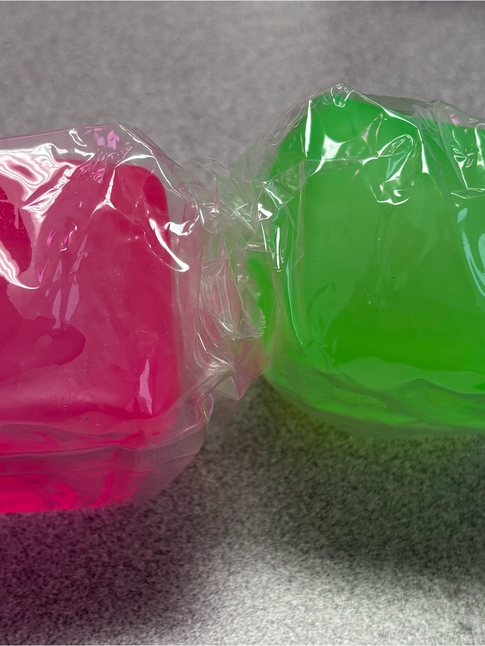 Pink and Green Gel Stress Balls Duo